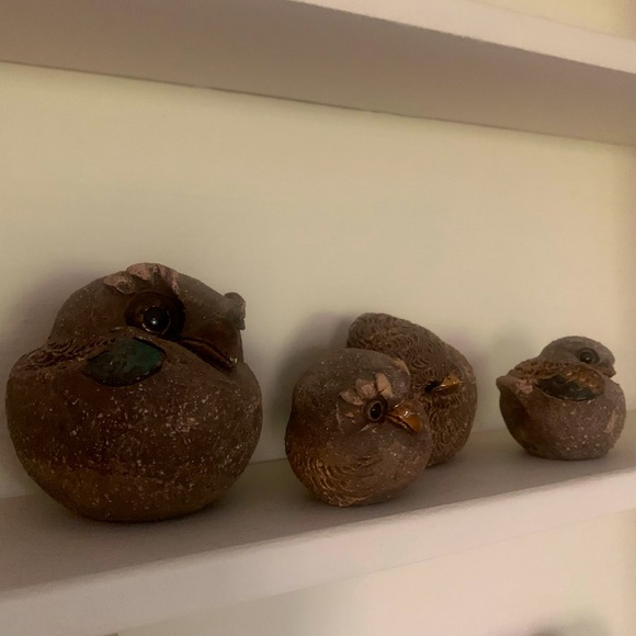 Miniature Hannes Keramiska Faglar Owl Set - Picture 4 of 15